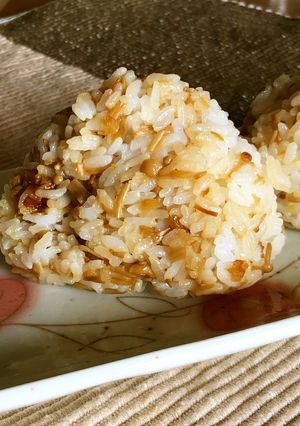 エノキとしょうがの爽やかおにぎり-レシピのメイン写真
