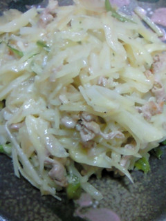 ★シャキシャキジャガイモと豚肉炒め★-レシピのメイン写真