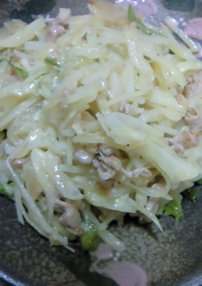 ★シャキシャキジャガイモと豚肉炒め★-レシピのメイン写真