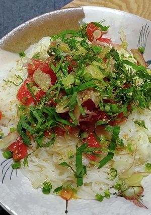 何食べ☆ツナとトマトのぶっかけそうめん-レシピのメイン写真