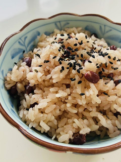 炊飯器で楽々お赤飯♪餅米、お米、1対1-レシピのメイン写真