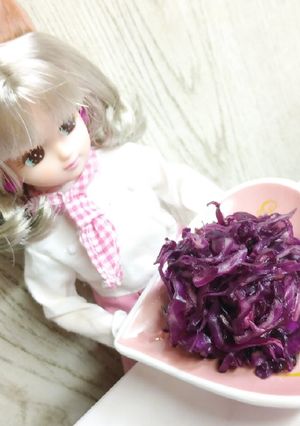 リカちゃん♡紫キャベツナンプラーマリネ-レシピのメイン写真