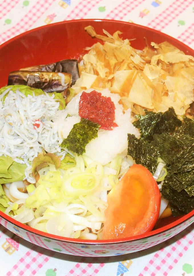 梅おろしとシラスの冷やしうどん-レシピのメイン写真