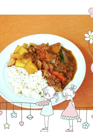 マクロビ☆夏野菜とじゃがいものカレー-レシピのメイン写真