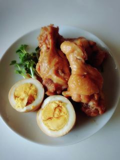 手羽元とゆで卵煮-レシピのメイン写真