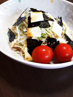 千切りキャベツに海苔とチーズ-レシピのメイン写真