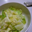 レンジでレモンバターキャベツ