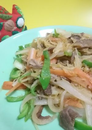 そうめんかぼちゃのチャプチェ風-レシピのメイン写真