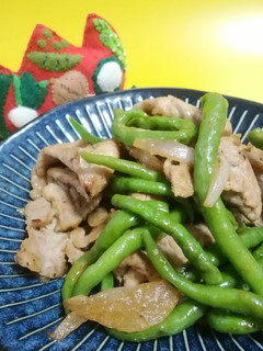ひもとうがらしと豚肉の味噌炒め-レシピのメイン写真