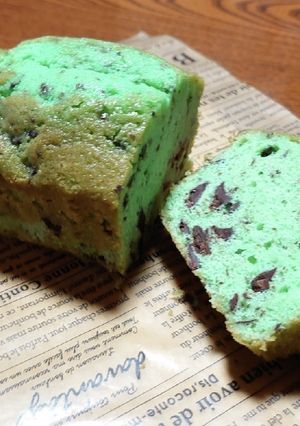 チョコミントパウンドケーキ-レシピのメイン写真
