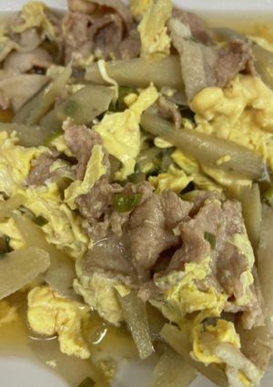 豚肉の柳川風-レシピのメイン写真