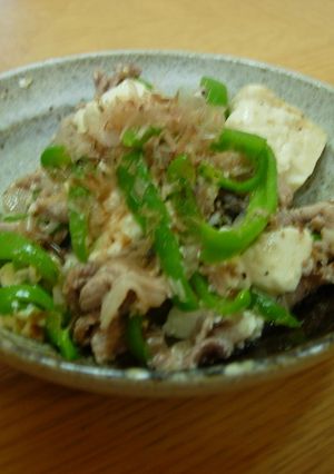 豚肉とピーマンのふんわり豆腐炒め-レシピのメイン写真