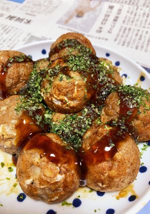 もち麦粉入 たこ焼き -レシピのメイン写真
