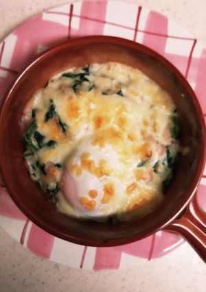 半熟卵 と ベーコン の ドリア-レシピのメイン写真