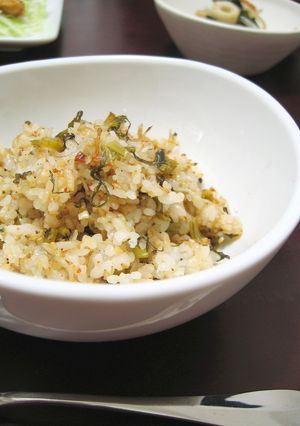野沢菜とじゃこのピリ辛炒飯-レシピのメイン写真