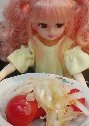 リカちゃん♡小学生が作る玉ねぎトマト-レシピのメイン写真