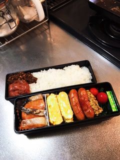 焼き鮭の定番弁当!-レシピのメイン写真