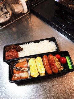 焼き鮭の定番弁当!-レシピのメイン写真