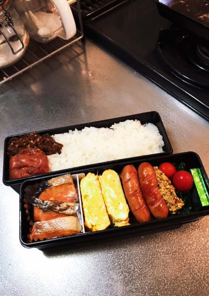 焼き鮭の定番弁当！-レシピのメイン写真