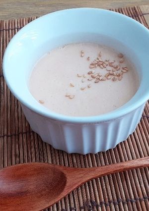 ピーナッツバターでゴマ豆腐-レシピのメイン写真