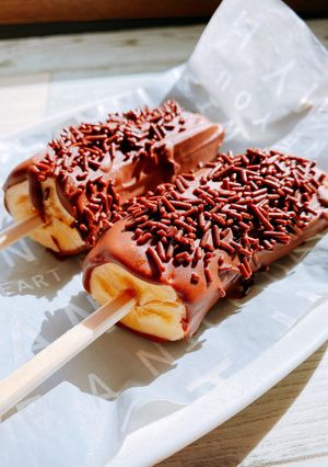 おやつにぴったり！簡単チョコバナナ-レシピのメイン写真
