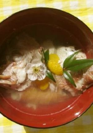 ゆずのおいしい連子鯛のお吸いもの-レシピのメイン写真