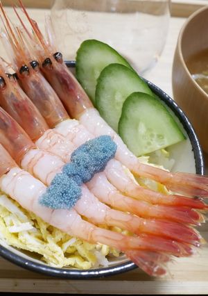 甘えびのどんぶり-レシピのメイン写真