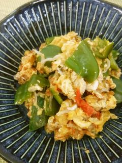 ピーマンのおひたし卵とじ-レシピのメイン写真