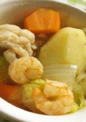 ”鯛でえびを煮る”和風ポトフ-レシピのメイン写真