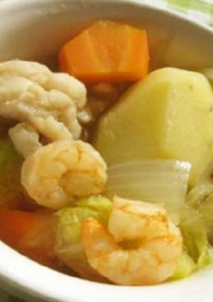 ”鯛でえびを煮る”和風ポトフ-レシピのメイン写真