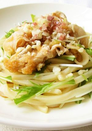 ポン酢で冷しゃぶサラダうどん-レシピのメイン写真