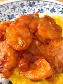 揚げずに簡単!エビチリ-レシピのメイン写真