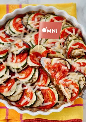 OMNIミンチと夏野菜の重ね焼き-レシピのメイン写真