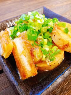 ホクホク甘い♡長芋と長ネギの焼きびたし-レシピのメイン写真