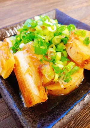 ホクホク甘い♡長芋と長ネギの焼きびたし-レシピのメイン写真