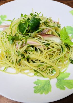 香味野菜とハムの冷製パスタサラダ-レシピのメイン写真