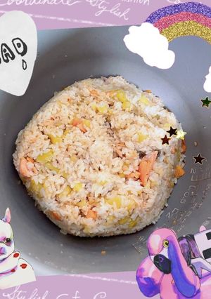 さつまいもと塩鮭のバター醤油ご飯-レシピのメイン写真