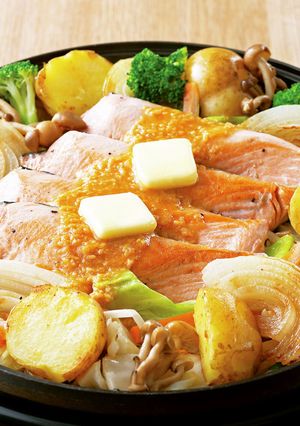 秋鮭とじゃがいものチャンチャン焼き-レシピのメイン写真