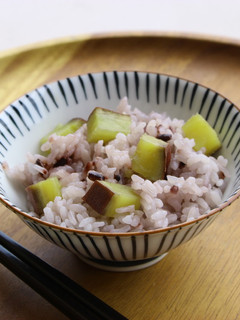 紫黒米のさつまいもご飯-レシピのメイン写真