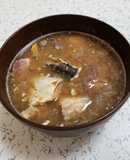 超簡単！鯖水煮缶であら汁風おつゆ