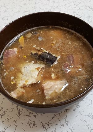 超簡単！鯖水煮缶であら汁風おつゆ-レシピのメイン写真