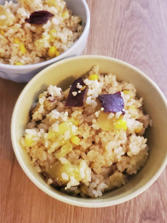 さつま芋とトウモロコシの玄米ご飯-レシピのメイン写真
