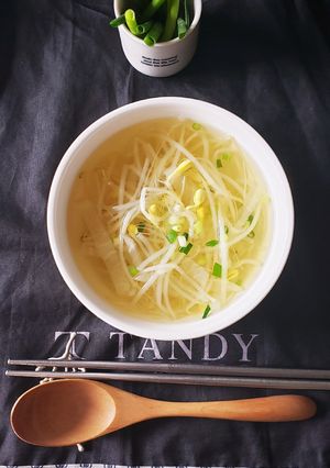 さっぱりする～大根豆もやしスープ-レシピのメイン写真