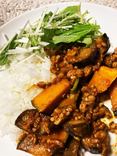キーマカレー☆ナスとかぼちゃとピーマン-レシピのメイン写真