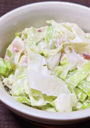 キャベツの梅マヨサラダ-レシピのメイン写真