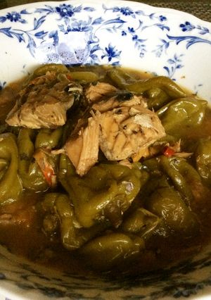 鯖缶と丸ごとピーマンほったらかし煮-レシピのメイン写真