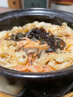 ホタテ貝ひもと小エビの炊き込みご飯-レシピのメイン写真