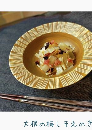 ★混ぜるだけ1分アレンジ★梅しそ和え大根-レシピのメイン写真