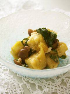 とろとろ茄子・しめじ・大葉の酢の物♪-レシピのメイン写真