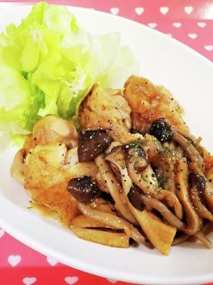 鶏肉ときのこのバター醤油焼き-レシピのメイン写真